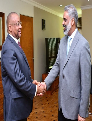 The High Commissioner of Nigeria pays farewell call on Minister Maneesh ...