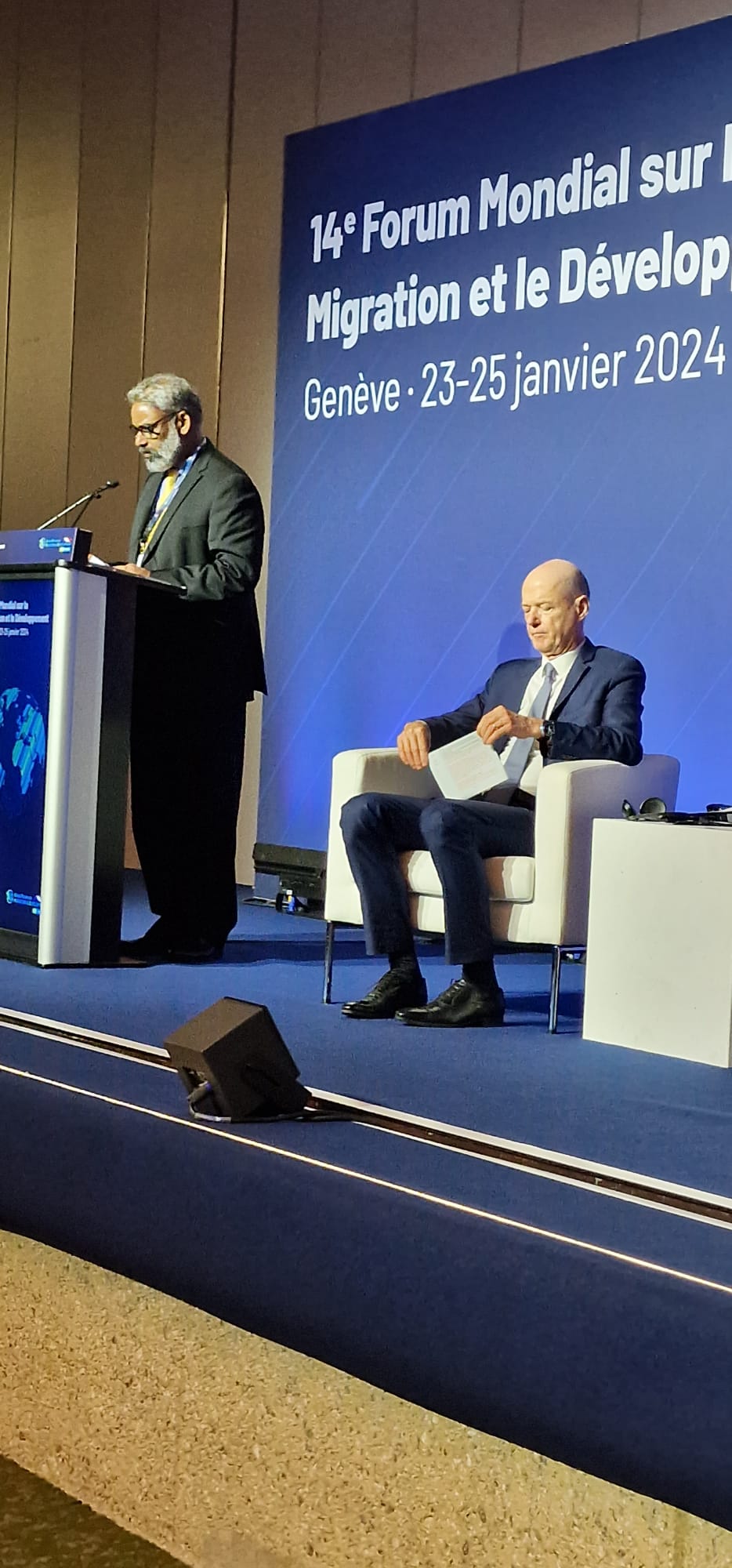 The Minister of Foreign Affairs addresses the 14th Summit of the Global